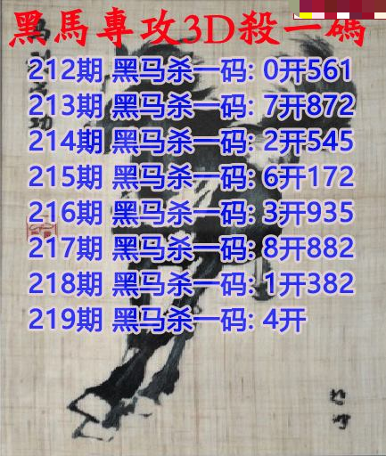 黑马杀码