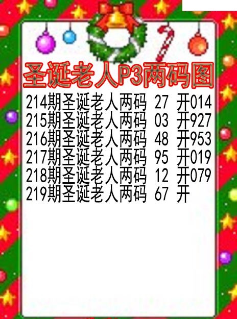 圣诞老人两码图