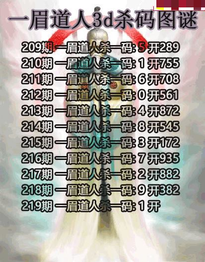 一眉道人杀码