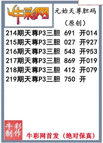 元始天尊胆码图
