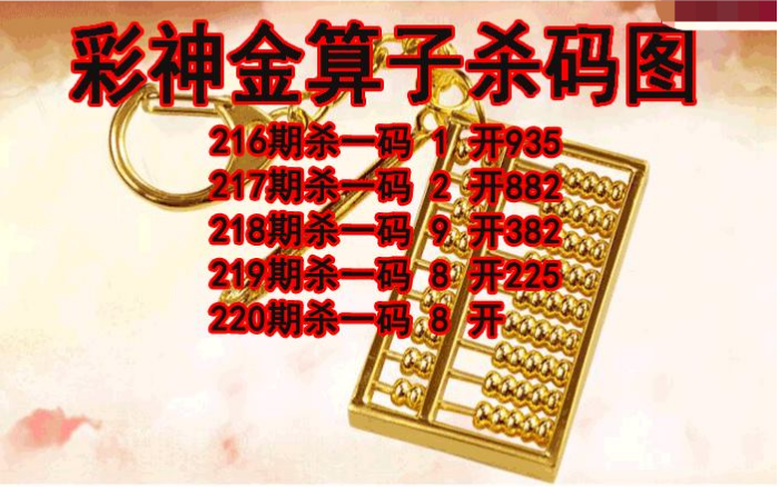 彩神金算子杀码