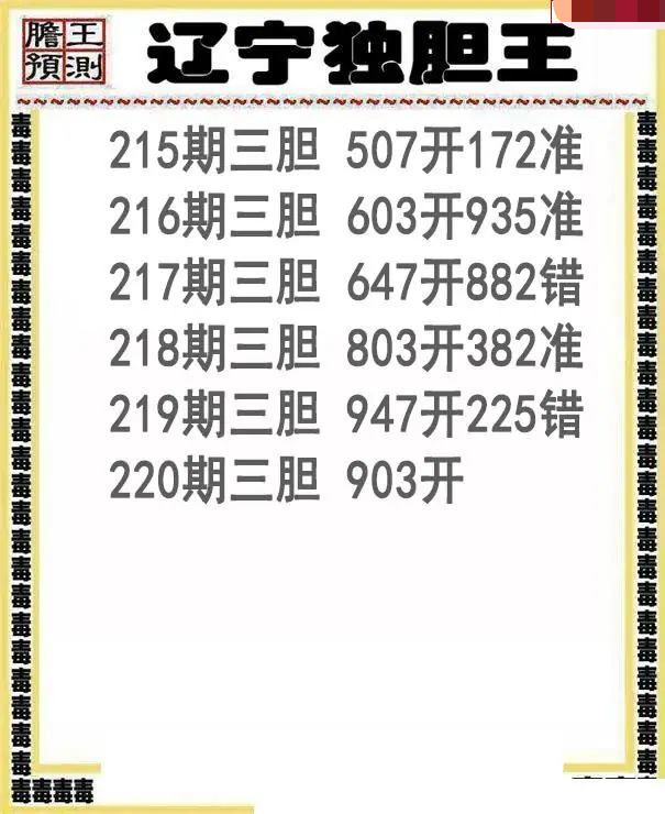 辽宁独胆王