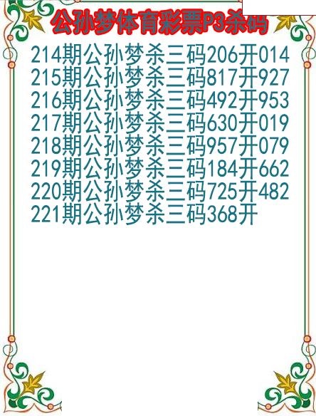 公孙梦杀码图