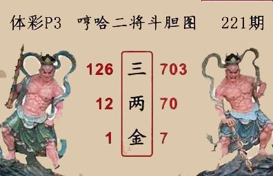 哼哈二将斗胆图