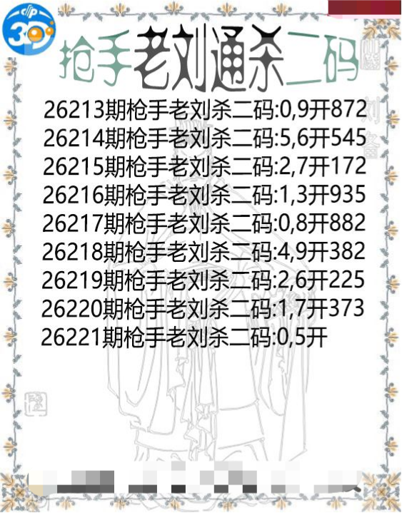 抢手老刘通杀二码