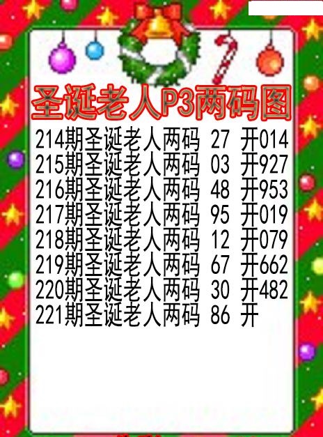 圣诞老人两码图