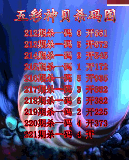 五彩神贝杀码