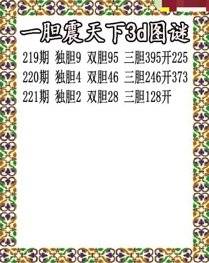 一胆震天下独胆