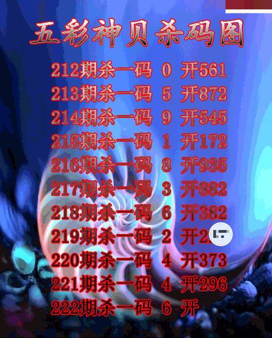 五彩神贝杀码