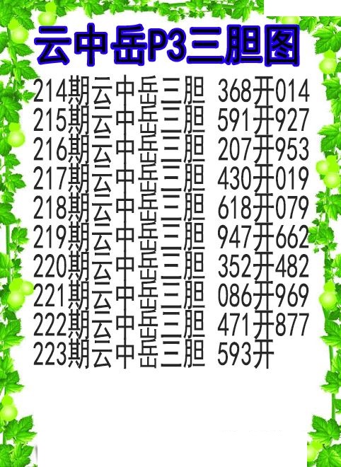 云中岳三胆图