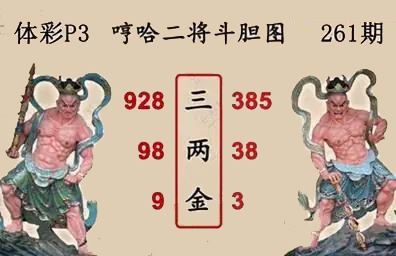 哼哈二将斗胆图