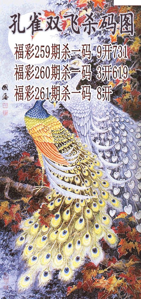 孔雀双飞杀码