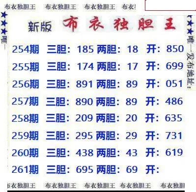 新版布衣独胆王