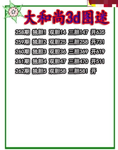 大和尚三胆