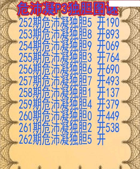危沛凝独胆