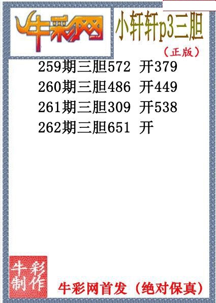 小轩轩三胆