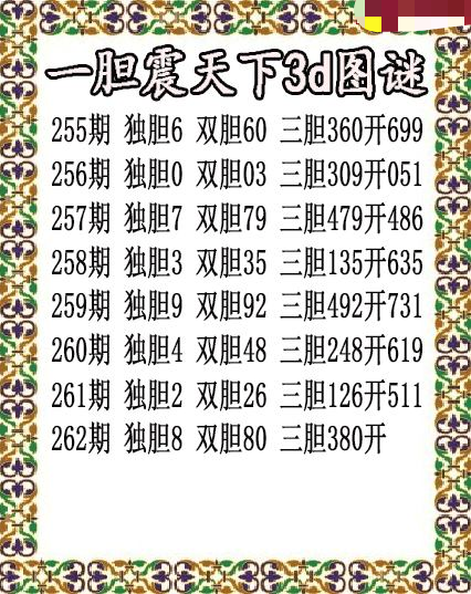 一胆震天下独胆