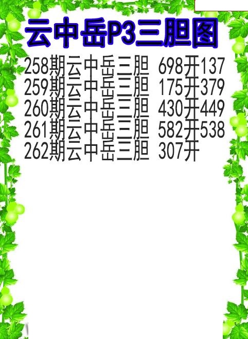 云中岳三胆图