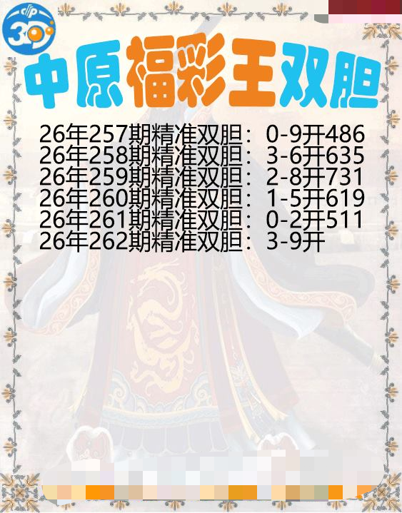 中原福彩王双胆