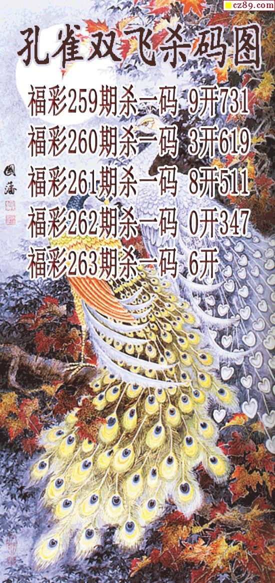 孔雀双飞杀码