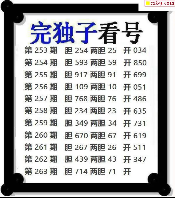 完独子看号