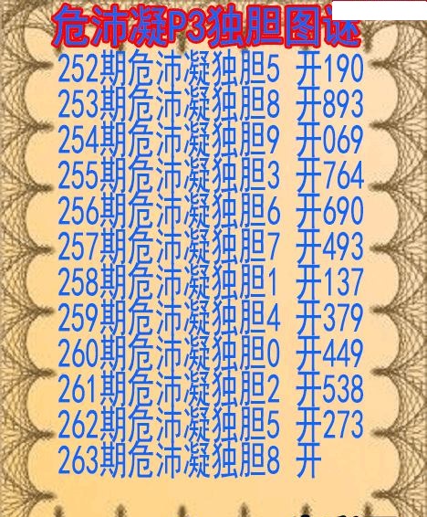 危沛凝独胆