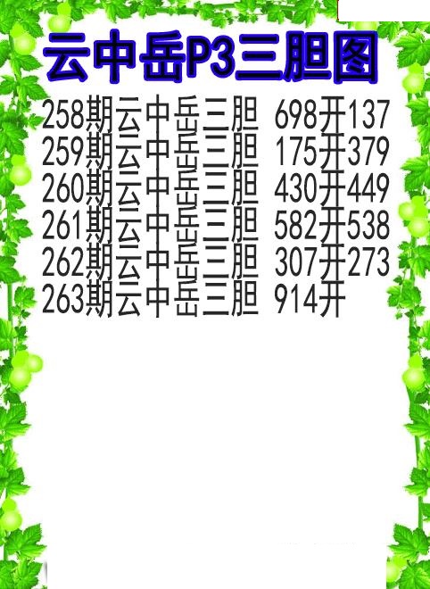 云中岳三胆图