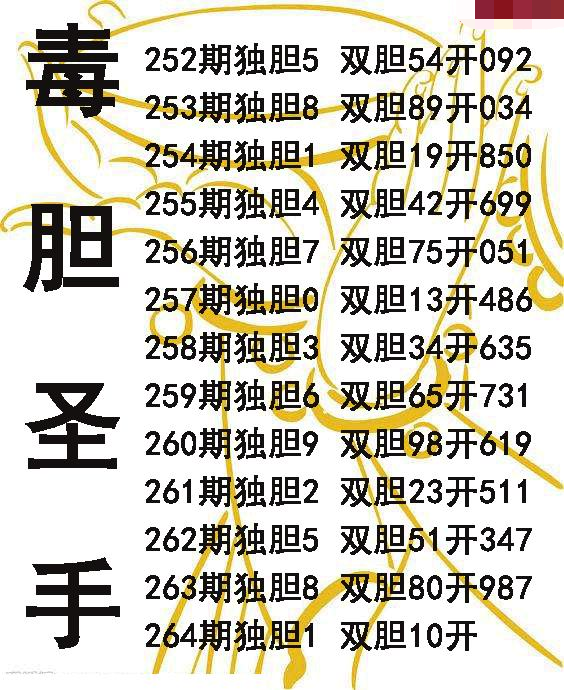毒胆圣手
