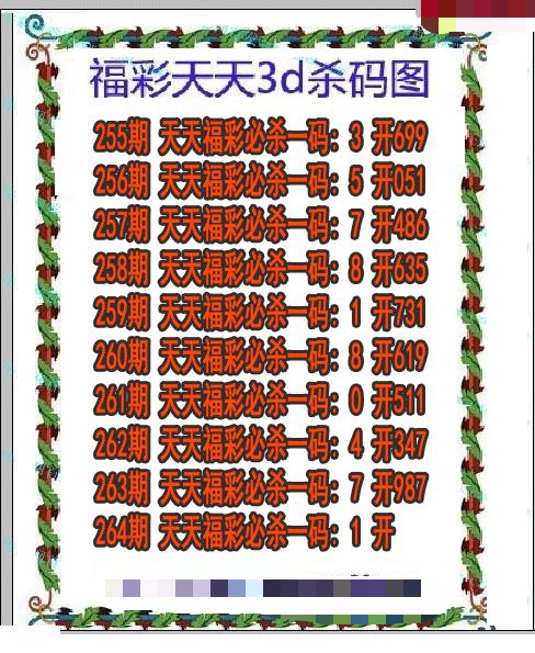 福彩天天杀码
