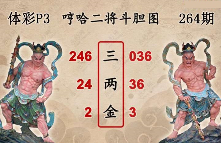 哼哈二将斗胆图