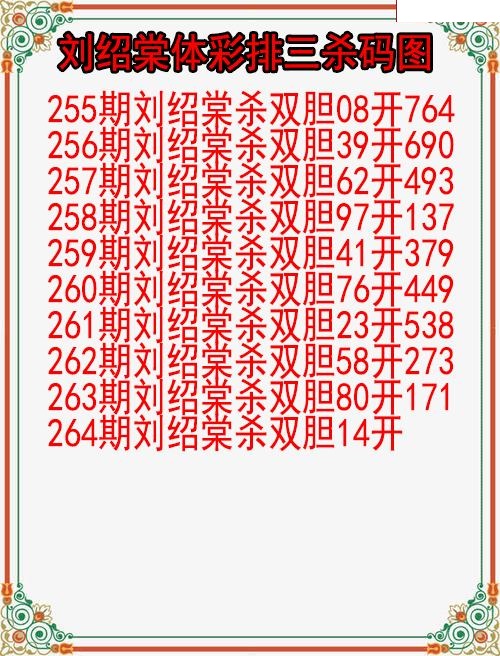 刘绍棠杀码图