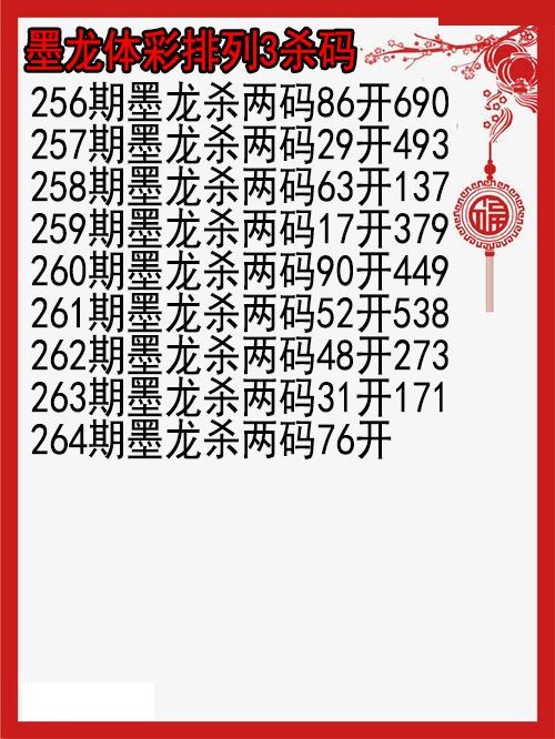 墨龙杀码图