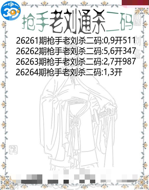 抢手老刘通杀二码