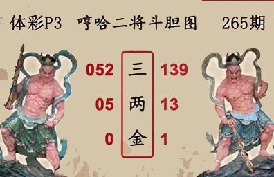 哼哈二将斗胆图