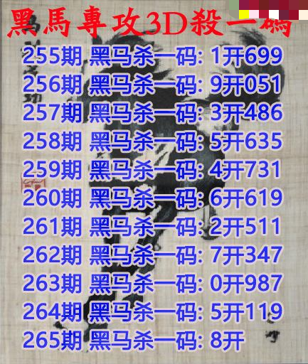 黑马杀码