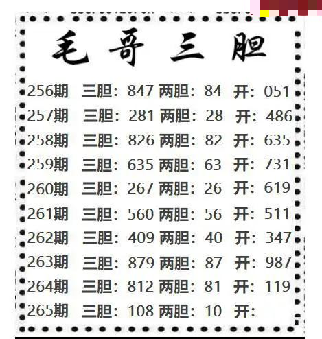 毛哥三胆