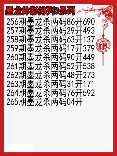墨龙杀码图