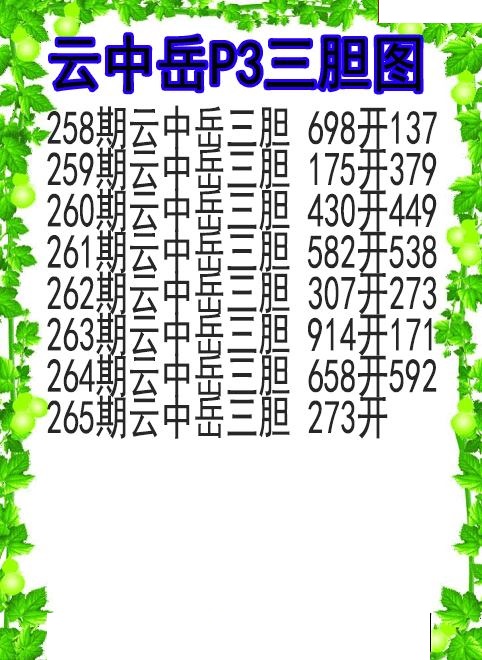云中岳三胆图