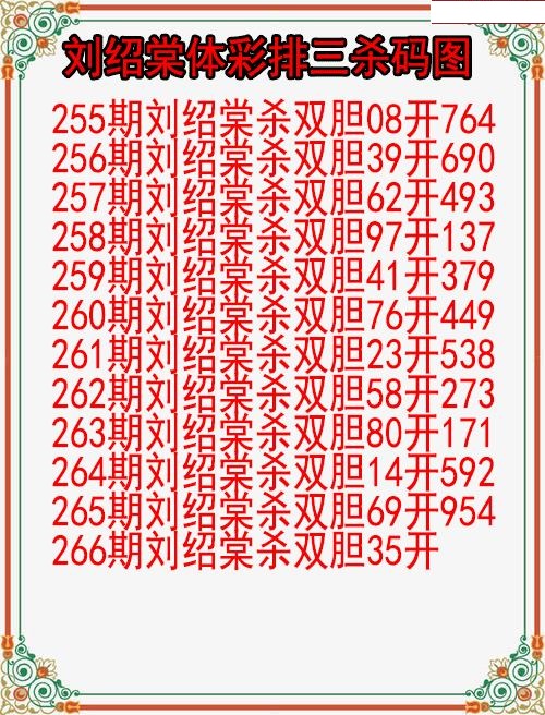 刘绍棠杀码图