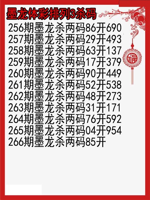 墨龙杀码图