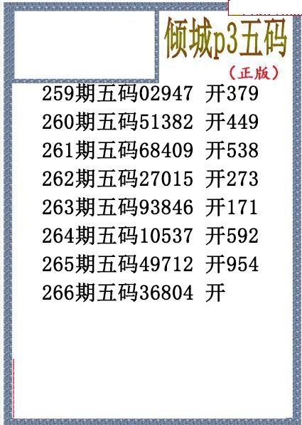 倾城胆码