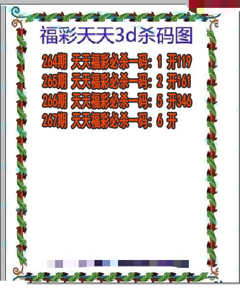 福彩天天杀码