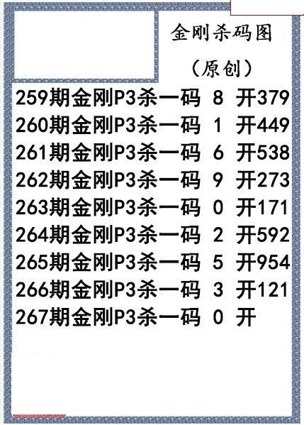 金刚杀码图迷