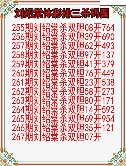 刘绍棠杀码图