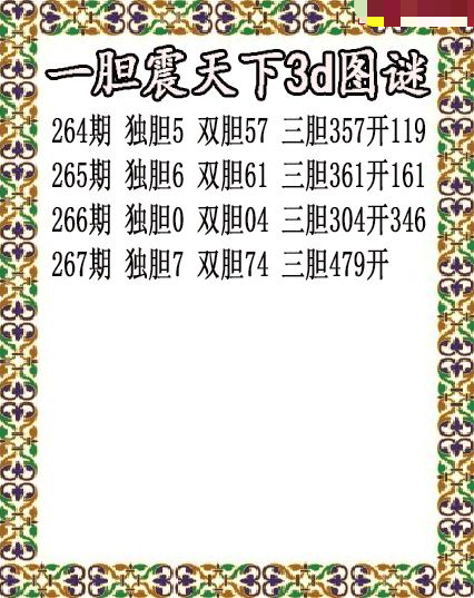 一胆震天下独胆