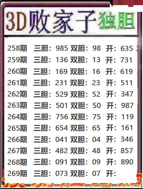 败家子独胆