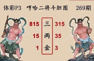 哼哈二将斗胆图