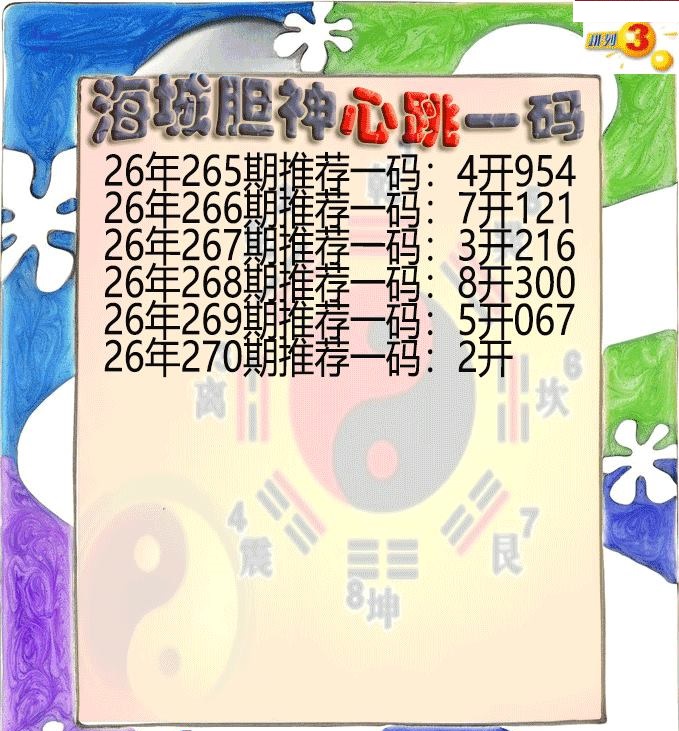 海城胆神心跳一码