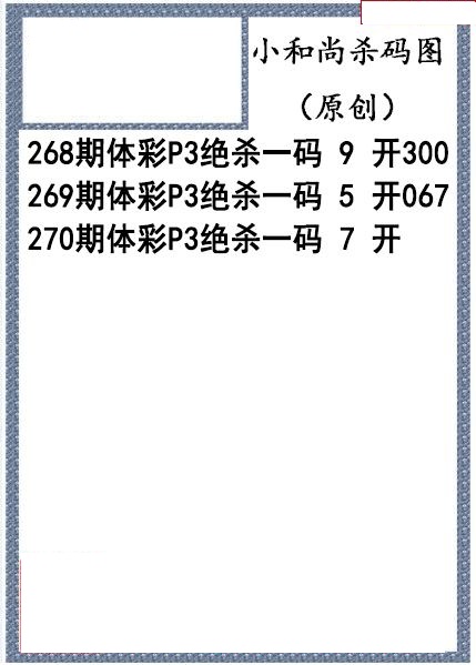 小和尚杀码