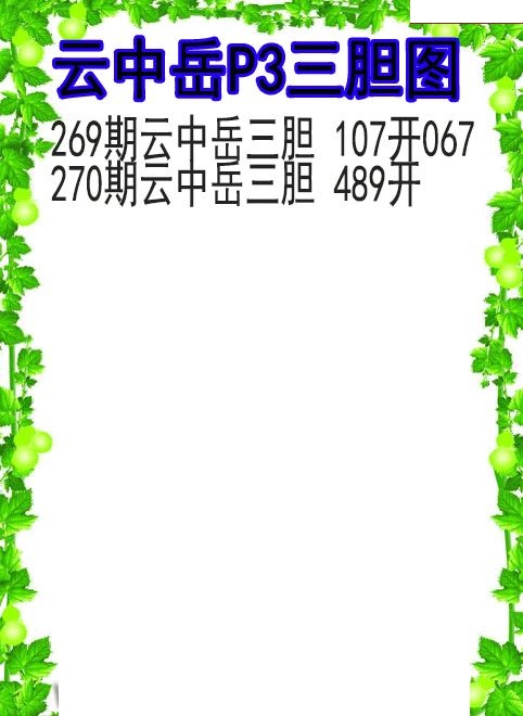 云中岳三胆图